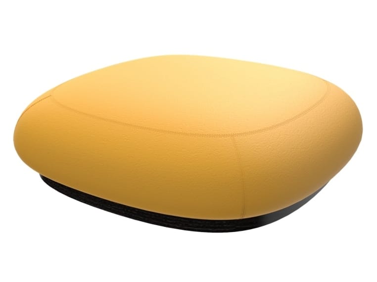 Round Cowhide Pouf Flow Cloud Pad By Yinzhuo