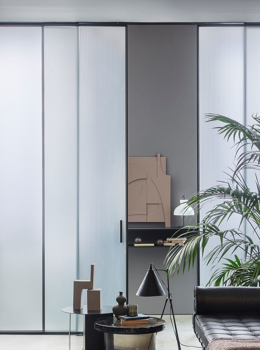 Porta scorrevole in vetro FLUTES Lualdi Edilportale