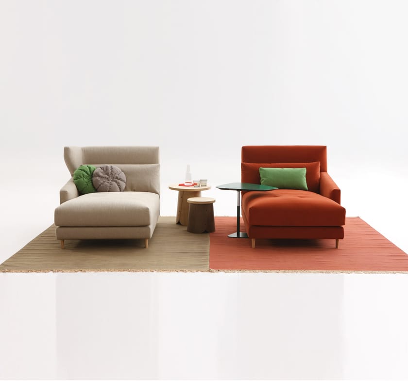 Fabric sofa with headrest FOLK Sofa with headrest Folk Collection By