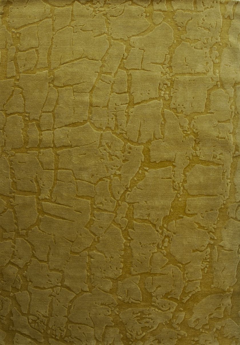 Solid-color rectangular wool rug FRACTURA Natural textures Collection ...