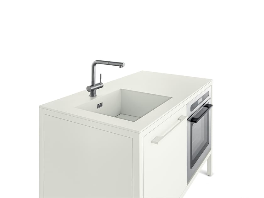 FRAME KITCHEN 2 UNITS by Fantin - Minicucina in metallo da interno e da esterno - 13