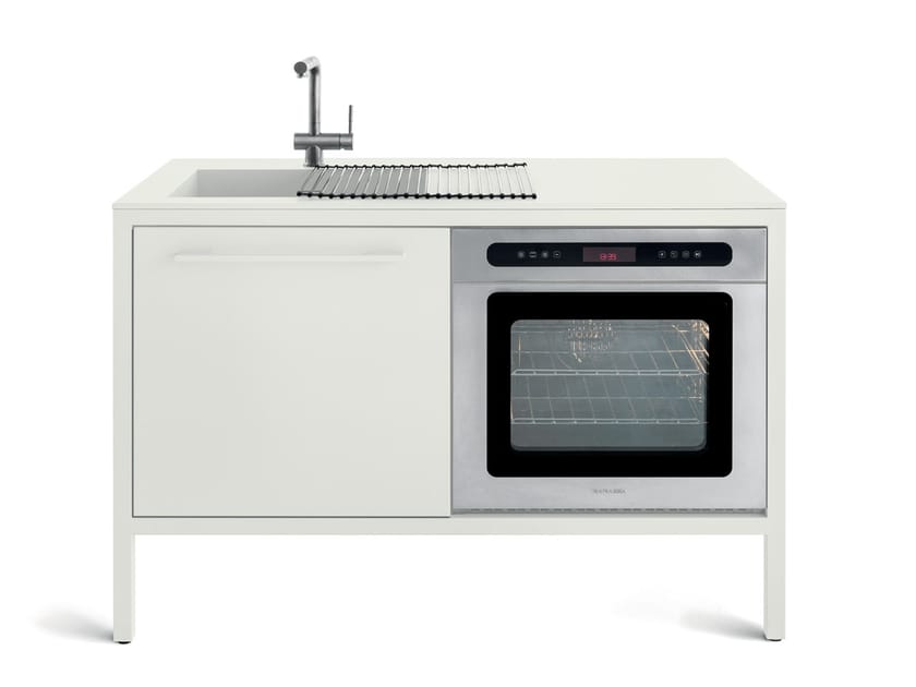 FRAME KITCHEN 2 UNITS by Fantin - Minicucina in metallo da interno e da esterno - 12