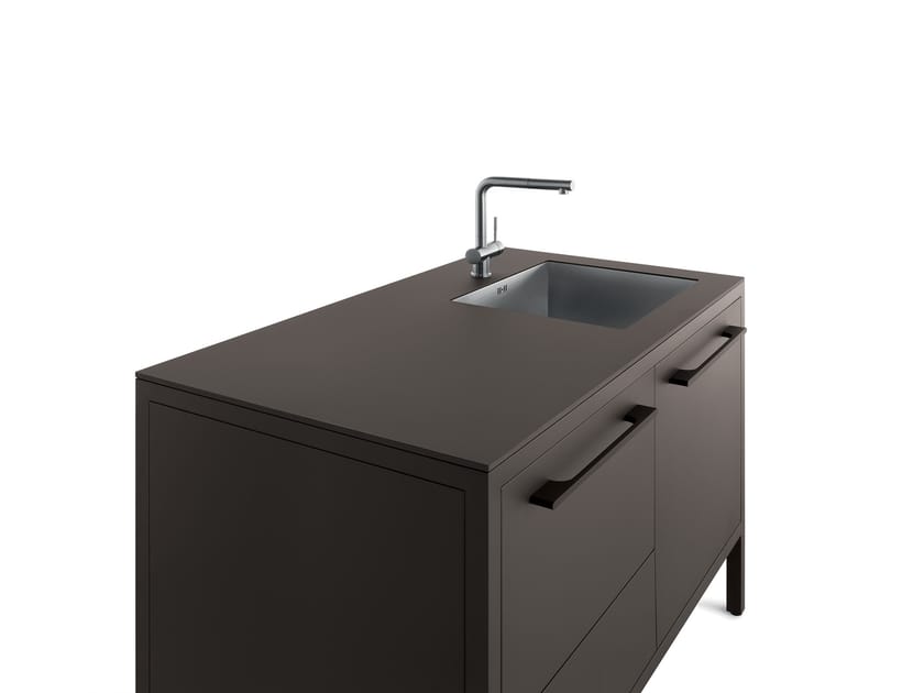 FRAME KITCHEN 2 UNITS by Fantin - Minicucina in metallo da interno e da esterno - 11