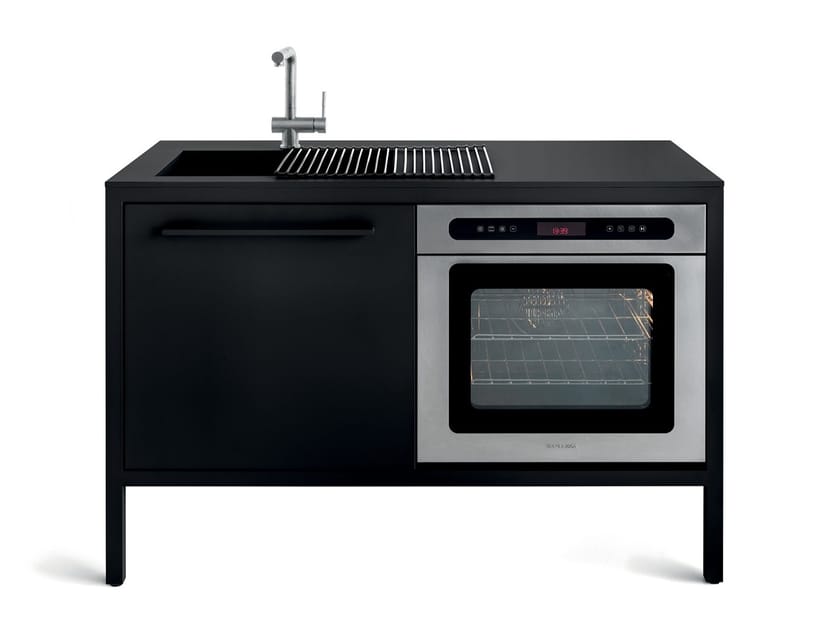 FRAME KITCHEN 2 UNITS by Fantin - Minicucina in metallo da interno e da esterno - 9