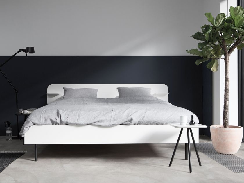 Lacquered MDF double bed FRAME LACQUERED TYPE 1 By Loof