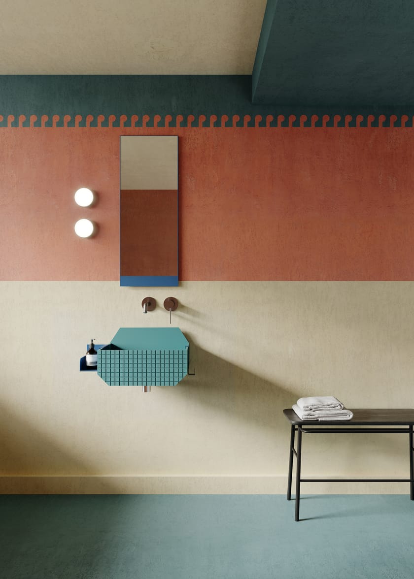 FRIEZE by Ex.t - Specchio bagno rettangolare da parete - 4