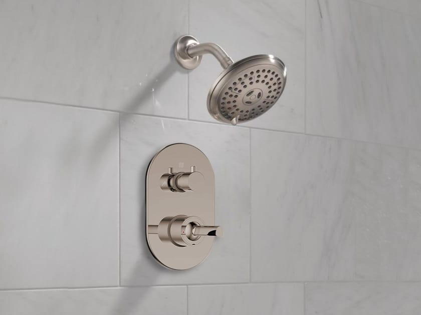 FS1503 Shower tap Brass shower tap with overhead shower By Fontana