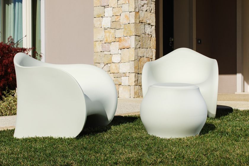 Polyethylene stool FUZZY STOOL By Plust design Eddy Antonello