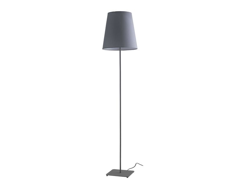 Moderna lampada da terra a LED Color oro con paralume in vetro di design e Base
