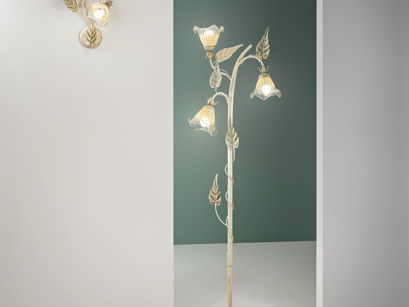 Lampada Da Terra Treppiede Stile Vintage – Design Triplo Strato Con Paralume Orientabile, Altezza 100 Cm - 2