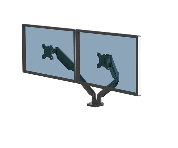 Supporto Monitor Regolabile Fellowes 91717 – Per Schermi Fino A 36kg O 21”, Altezza Da 64 A 165mm, Colore Platino