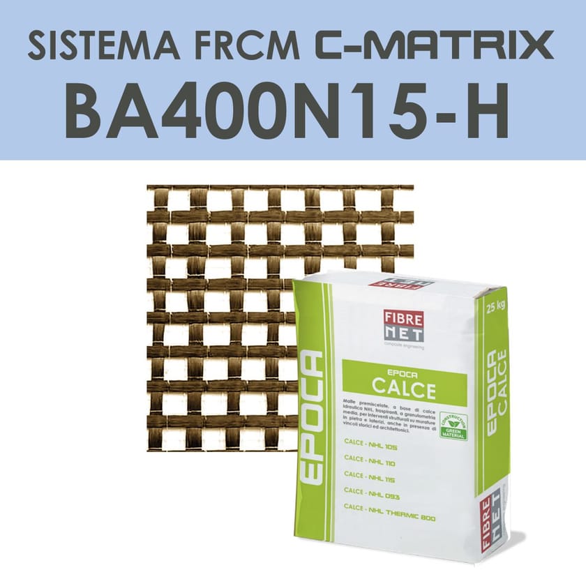 C-MATRIX BA400N15-H by Fibre Net - Sistema di rinforzo FRCM  - 2