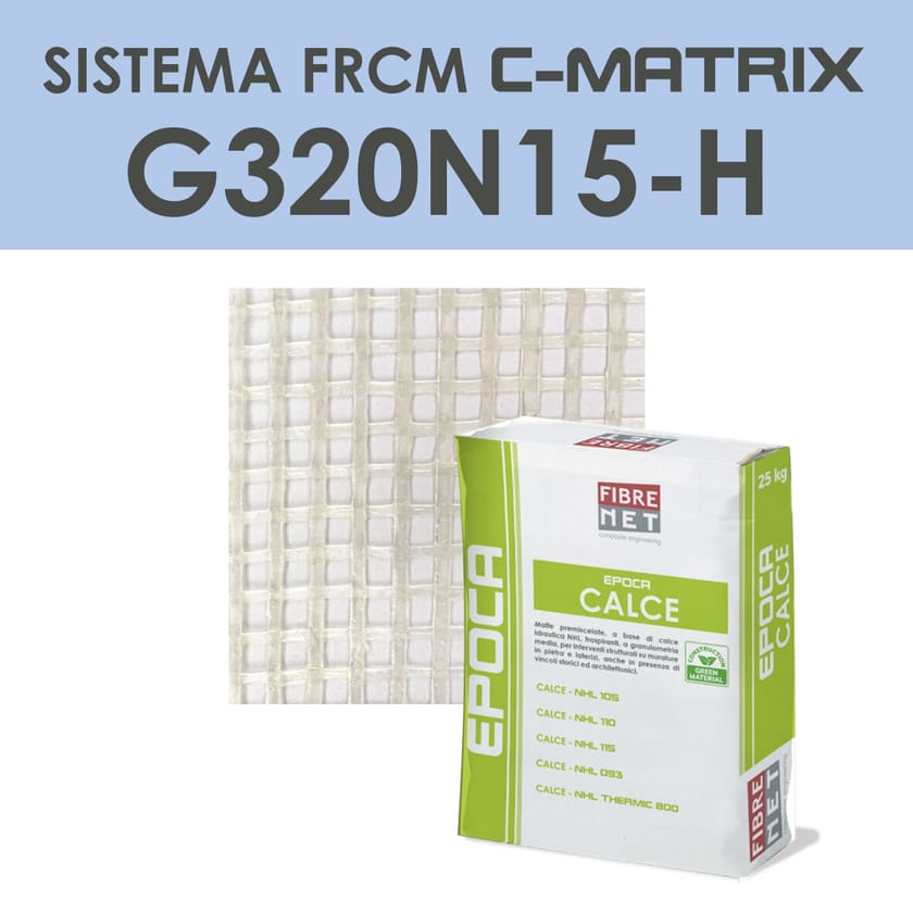 C-MATRIX G320N15-H by Fibre Net - Sistema di rinforzo FRCM  - 2