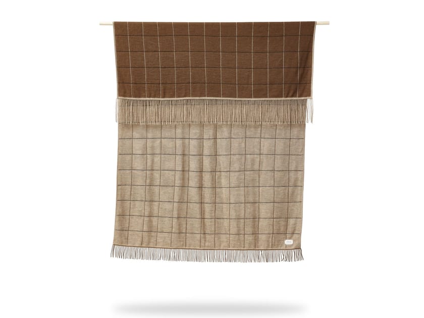 AYMARA Check alpaca lap robe By Form & Refine