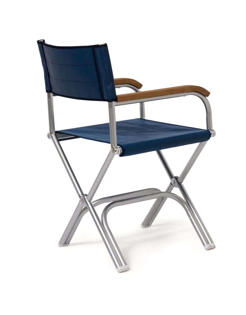 Sedia Da Barca Pieghevole FORMA MARINE In Alluminio E Teak - Design Elegante E Comfortabile - Foto 4