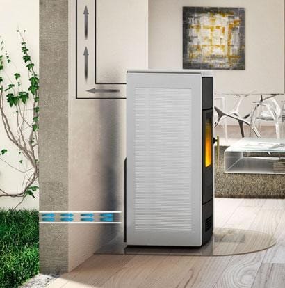 G958 D | Stufa by Piazzetta - Stufa a gas in acciaio per riscaldamento aria - 4