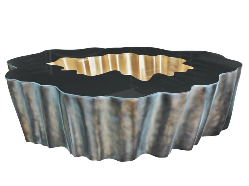 Low fiberglass coffee table GAIA K1084 AC By KARPA