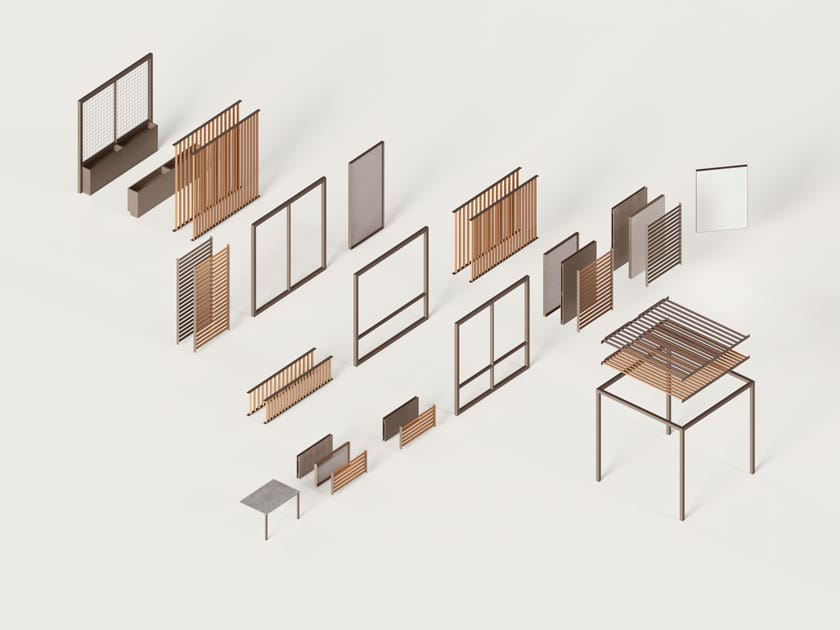 FLEX by GANDIABLASCO - Pergola in alluminio e legno - 7