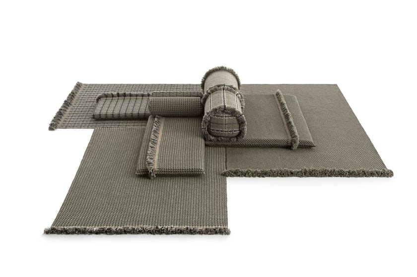 GARDEN LAYERS GREEN Rectangular rug By GAN design Patricia Urquiola