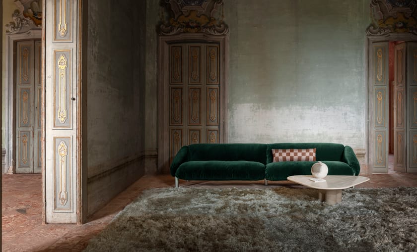 FLO by GHIDINI1961 - Divano in velluto a 4 posti - 2