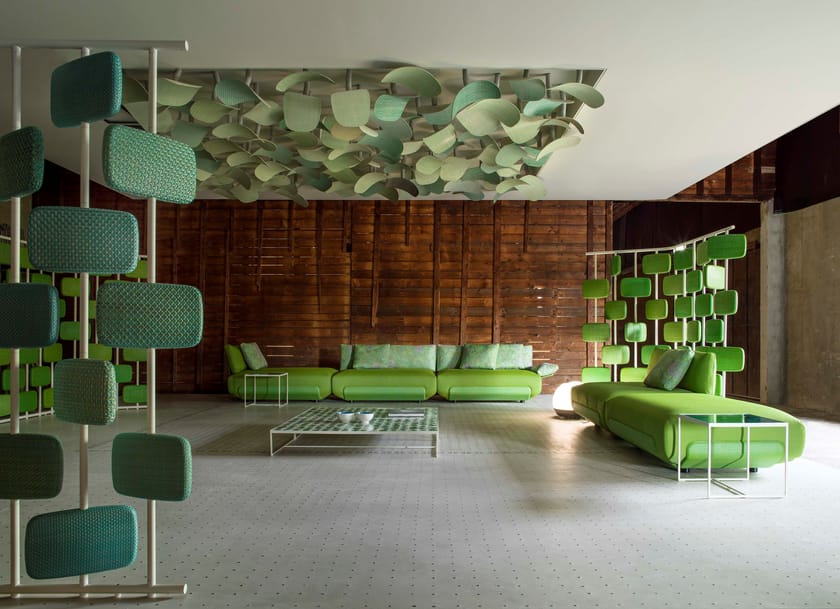 Plastic room divider GIRAVOLTA By paola lenti design Francesco Rota