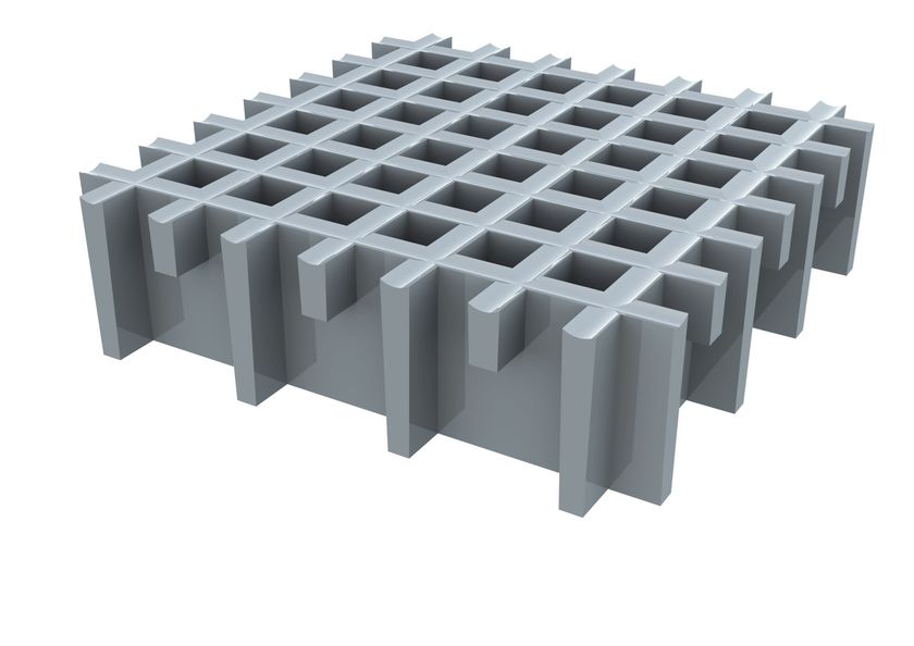 GO - Open grating Glass fiber reinforced polymer (GFRP) Grille By P-TREX