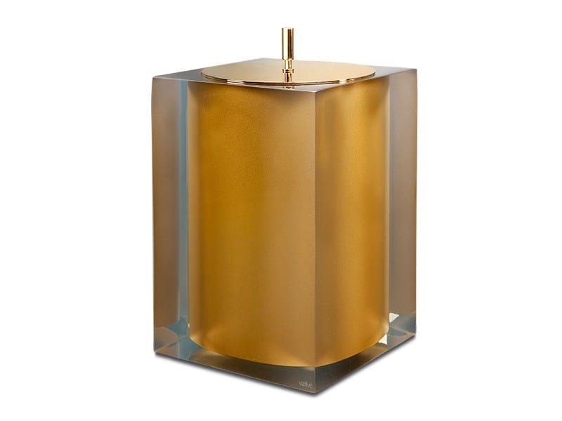 GOLD GLOSS Bathroom waste bin GOLD GLOSS Collection By Vallvé