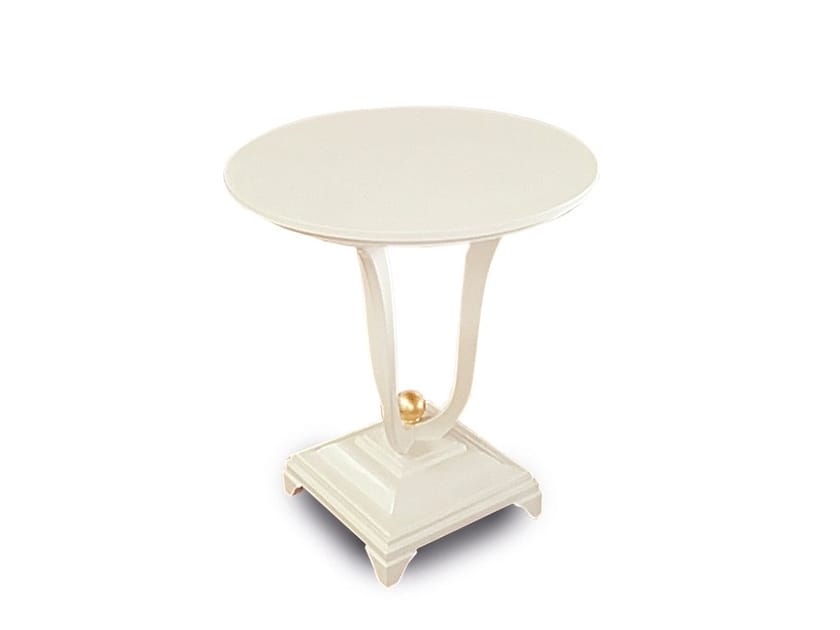 GOLD Round wooden coffee table By CASA +39