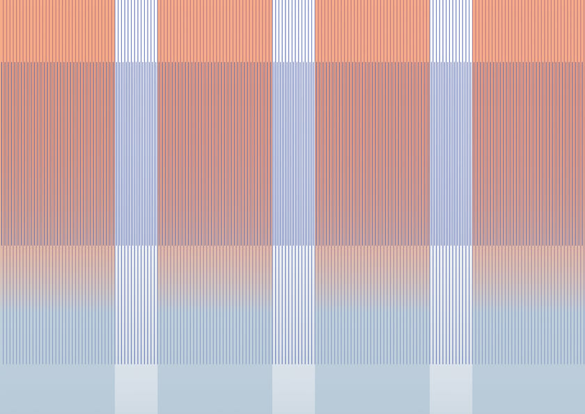 GRADIENT LINES by Texturae - Carta da parati a righe lavabile - 3