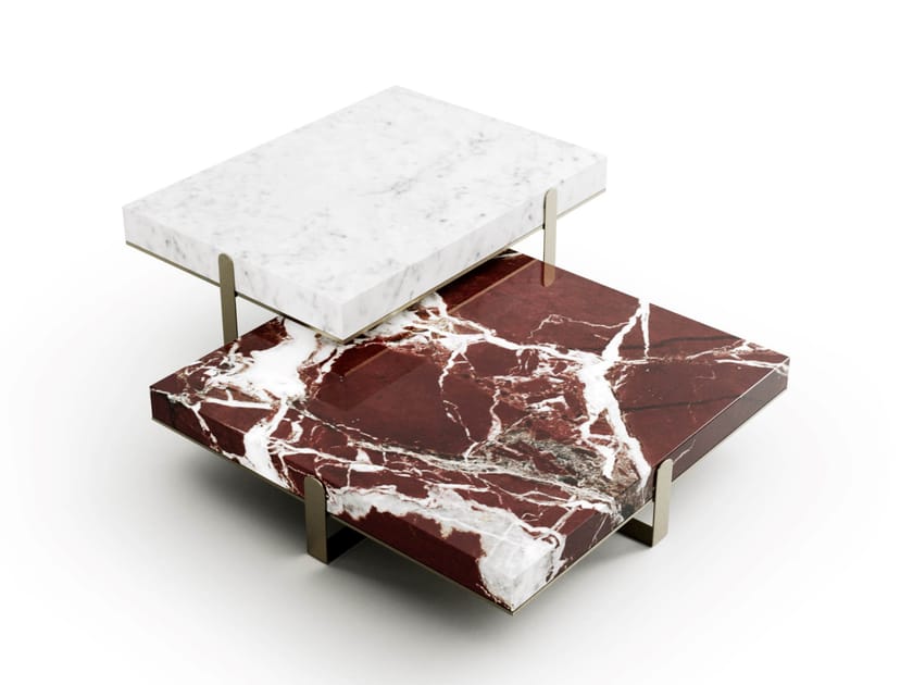 GRAND .23-Q by Capital Collection - Tavolino basso quadrato in marmo - 10