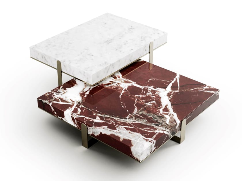 GRAND .23-R by Capital Collection - Tavolino basso rettangolare in marmo - 10