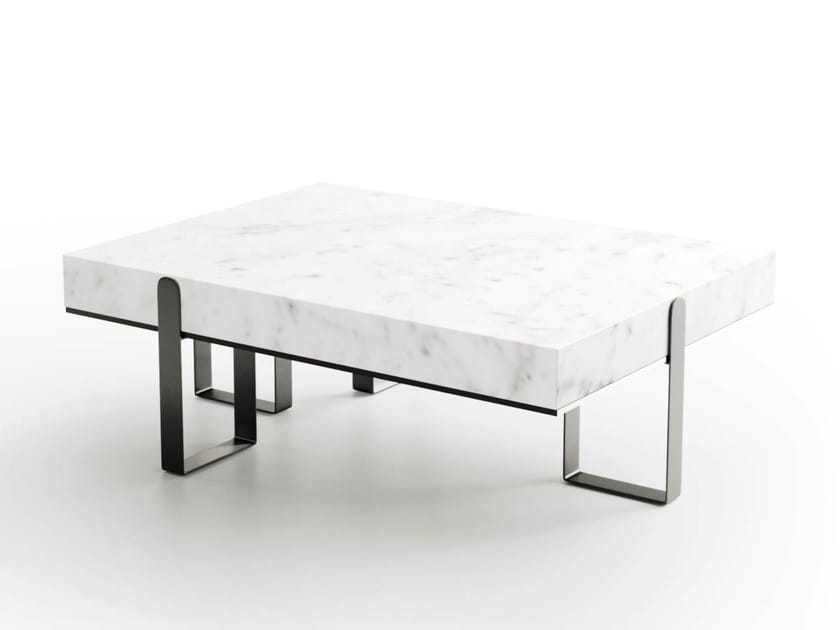 GRAND .23-R by Capital Collection - Tavolino basso rettangolare in marmo - 3