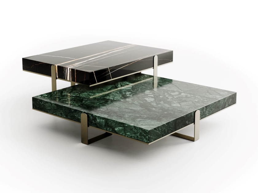 GRAND .23-R by Capital Collection - Tavolino basso rettangolare in marmo - 9