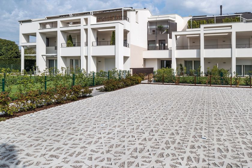 GREEN CARPET NEST Vehicular concrete outdoor floor tiles By FAVARO1