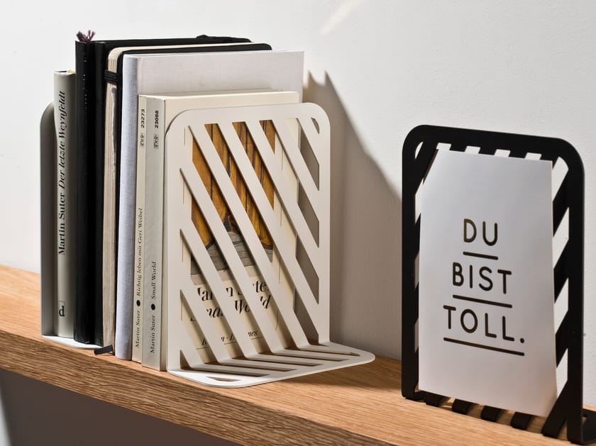 GRID BOOKEND #01 by Weld & co - Fermalibri in lamiera - 3