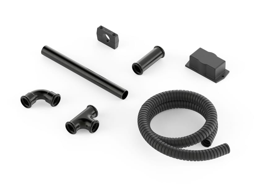 COMPONENTS BLACK Electrical pipe By Genuit