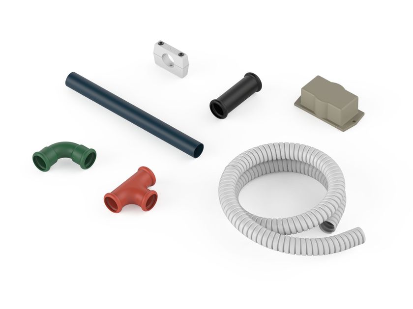 COMPONENTS BLACK Electrical pipe By Genuit