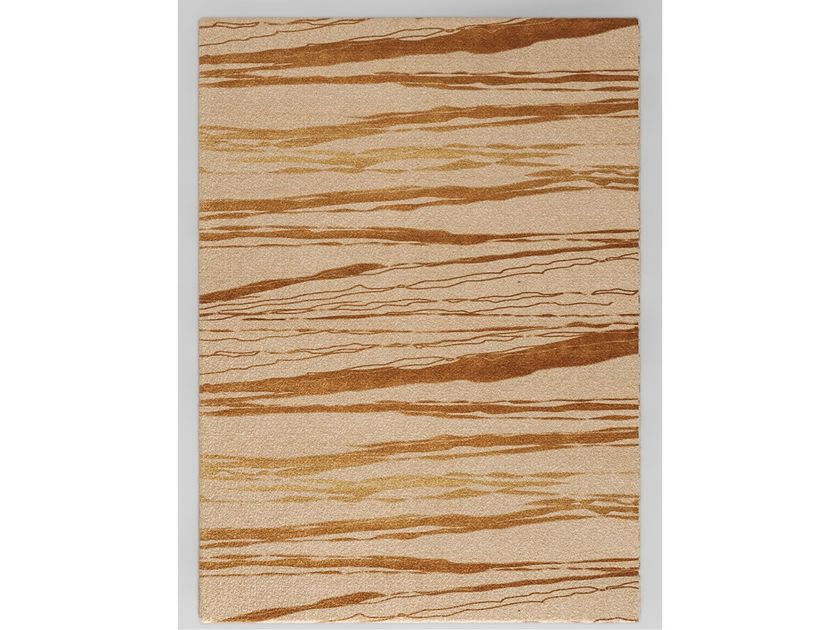 Tapis Fait Main 148x240cm - Soie De Bambou Beige - État Neuf