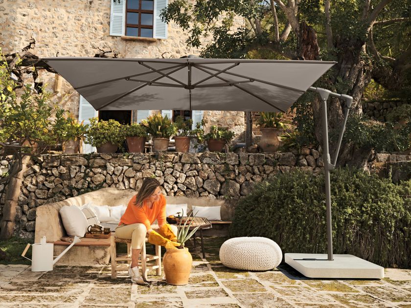 in ground patio umbrella stand SLIIMU In-Ground Base Stand, Universal Anchor for Offset Cantilever Umbrella, Hanging Parasol Holder, Black : Patio, Lawn & Garden The Medium Traveller Outdoor Patio Furniture | Size:200cm This underground base is