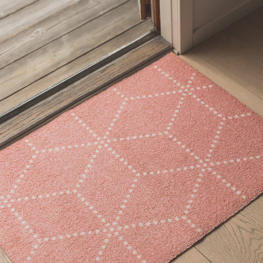 Recycled material rug with geometric shapes HAGL BLUSH Hagl Collection