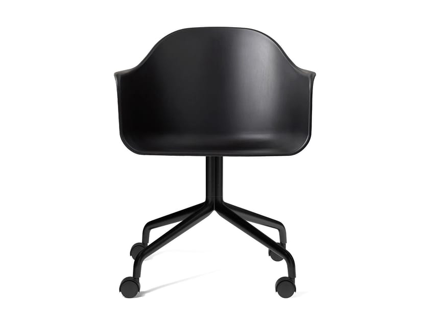 HARBOUR DINING CHAIR STAR BASE Polypropylene chair with armrests with