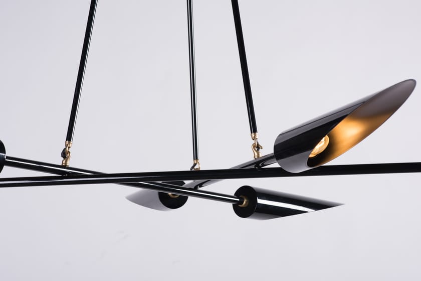 LED direct light steel pendant lamp HARMONY By Karice design Wilson Ishihara Design, Maurice