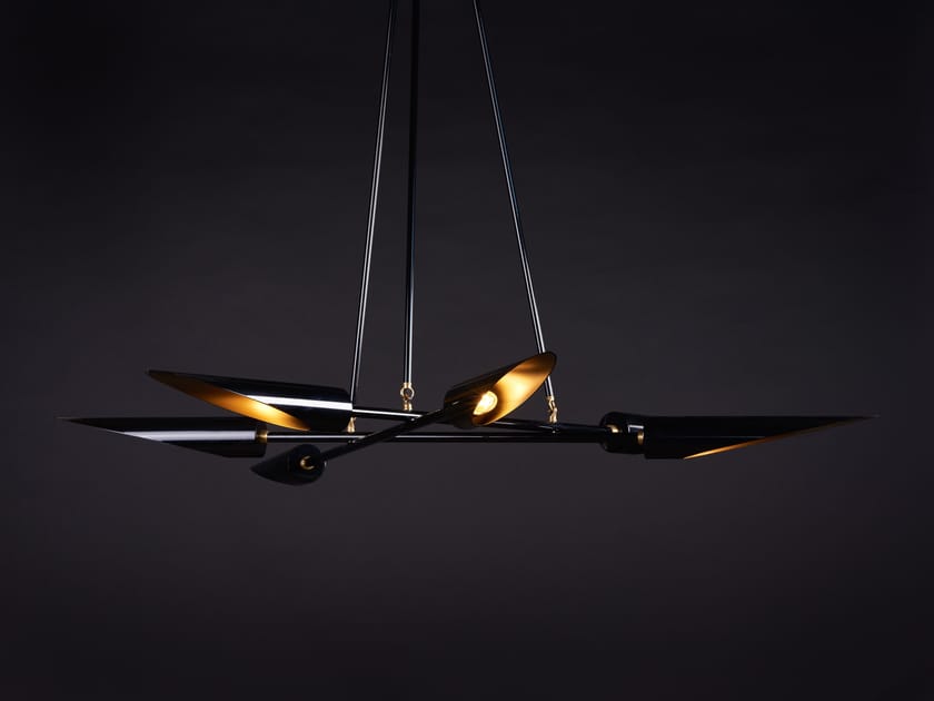 LED direct light steel pendant lamp HARMONY By Karice design Wilson