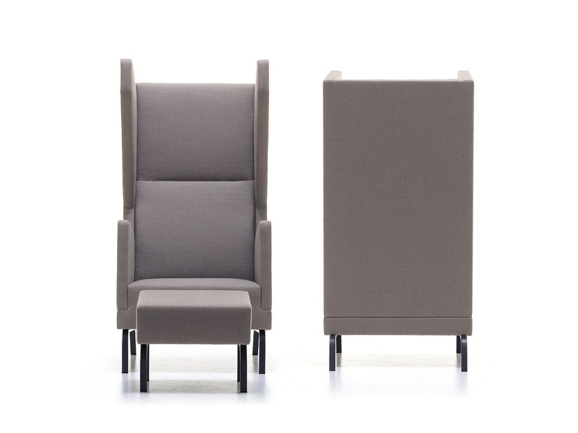 Wing high-back fabric armchair HEARD-A By Ferrante design Atelier ...
