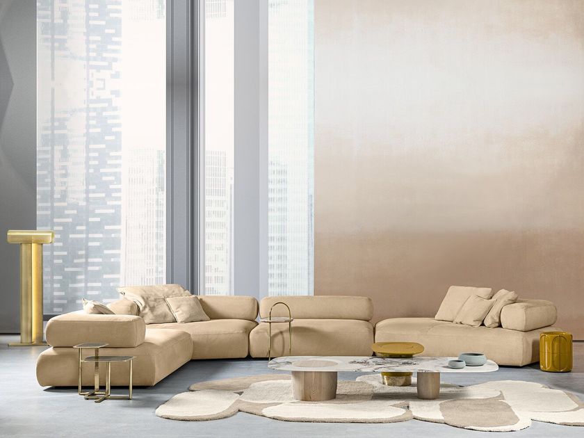JOSS Rectangular low marble coffee table By HESSENTIA design Luca Erba