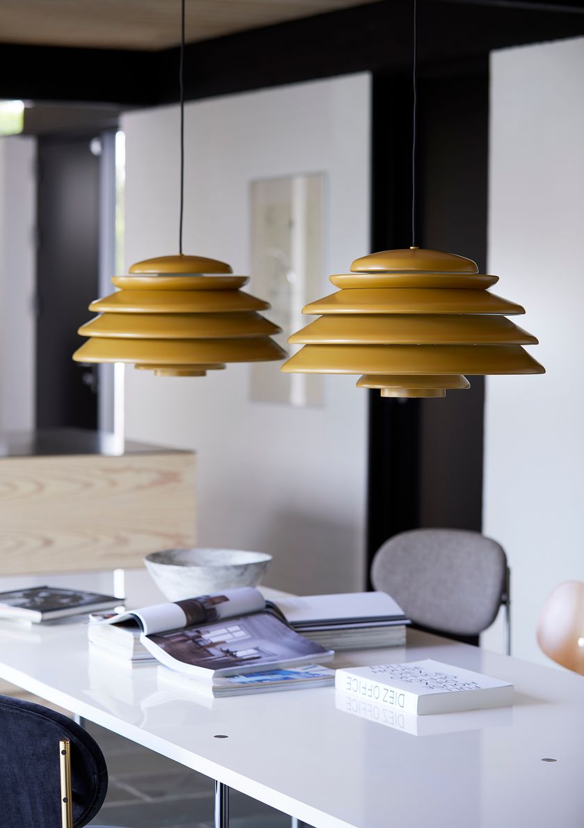 Aluminium pendant lamp HIVE By Verpan design Verner Panton