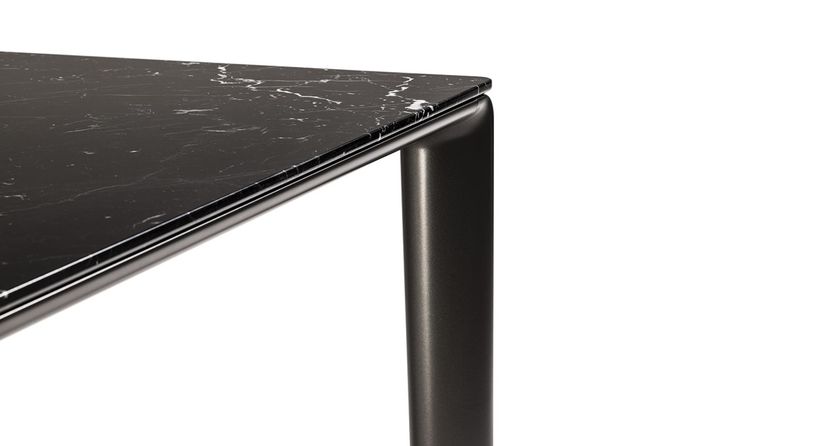THE COLLECTION - TABLES AND CHAIRS Square marble table By Poltrona Frau ...