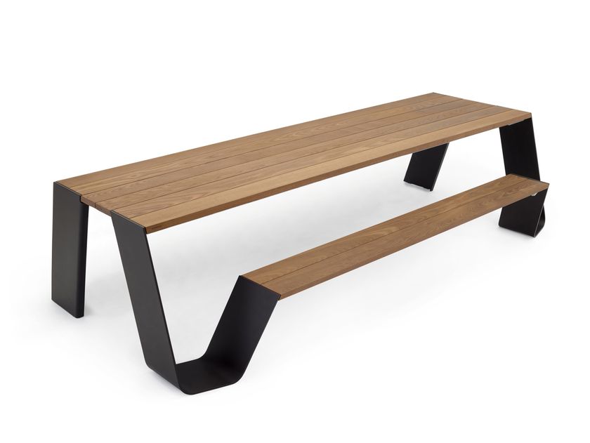 Mesa de reunião / mesa para espaços públicos de iroko HOPPER COMBO By ...