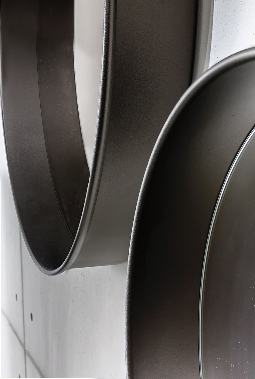 Specchio Rotondo Da Parete Con Cornice In Legno - Bianco, 30-60 Cm, Per Bagno, Camera O Ingresso - Foto 7