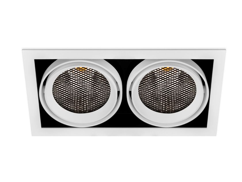 HUBBLE DOUBLE LED multiple rectangular spotlight By Arkoslight | design ...